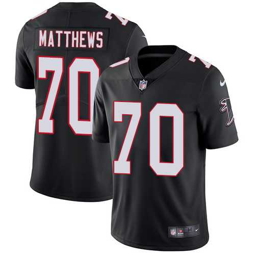 Nike Atlanta Falcons #70 Jake Matthews Black Alternate NFL Vapor Untouchable Limited Jersey,We sell and wholesale Nike Atlanta Falcons #70 Jake Matthews Black Alternate NFL Vapor Untouchable Limited Jersey on line form chian!